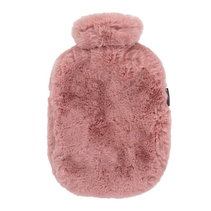 Fashy bouillotte 2l housse polaire extra soft rose clair