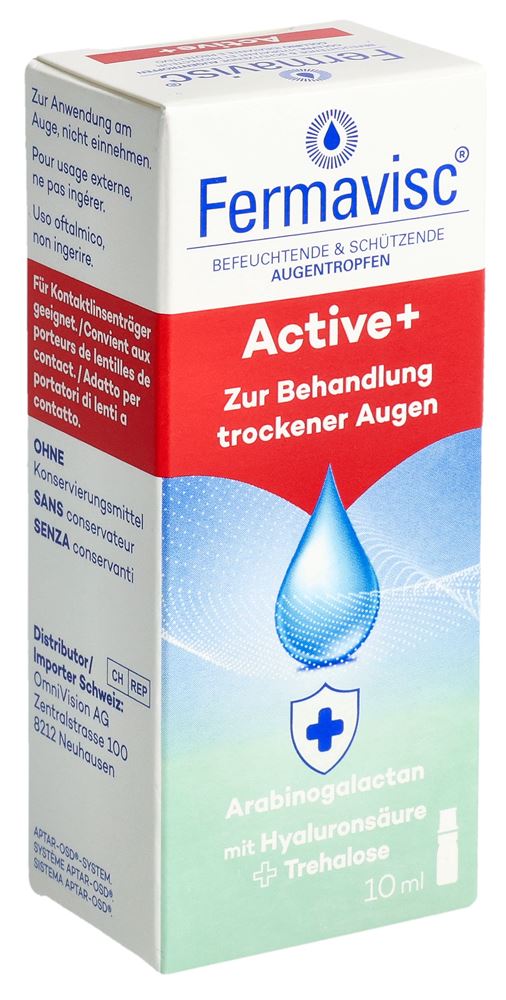 Fermavisc Active+ Gtt Opht Tropffl 10 ml