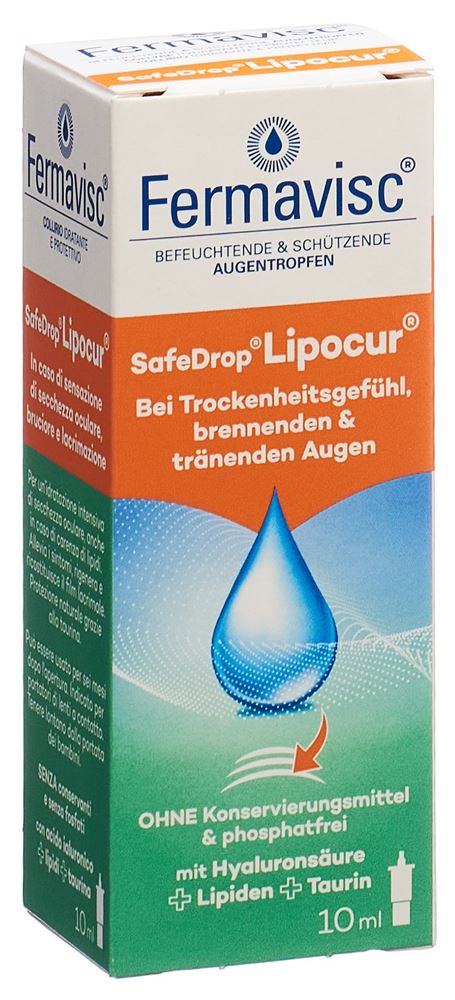 Image of Fermavisc SafeDrop Lipocur Gtt Opht Fl 10 ml