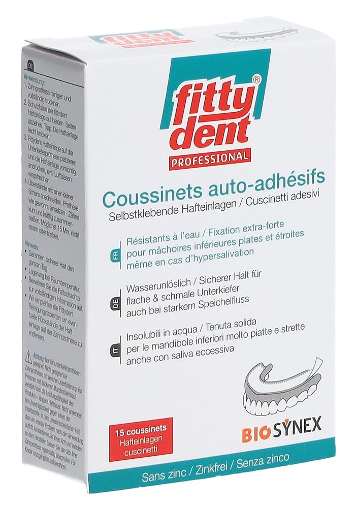 Fittydent Coussinets adhésifs 15 pce