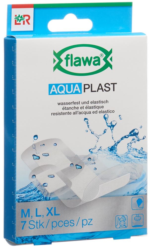 Flawa Aqua Plast pansement imperméable 3 grandeurs 7 pce