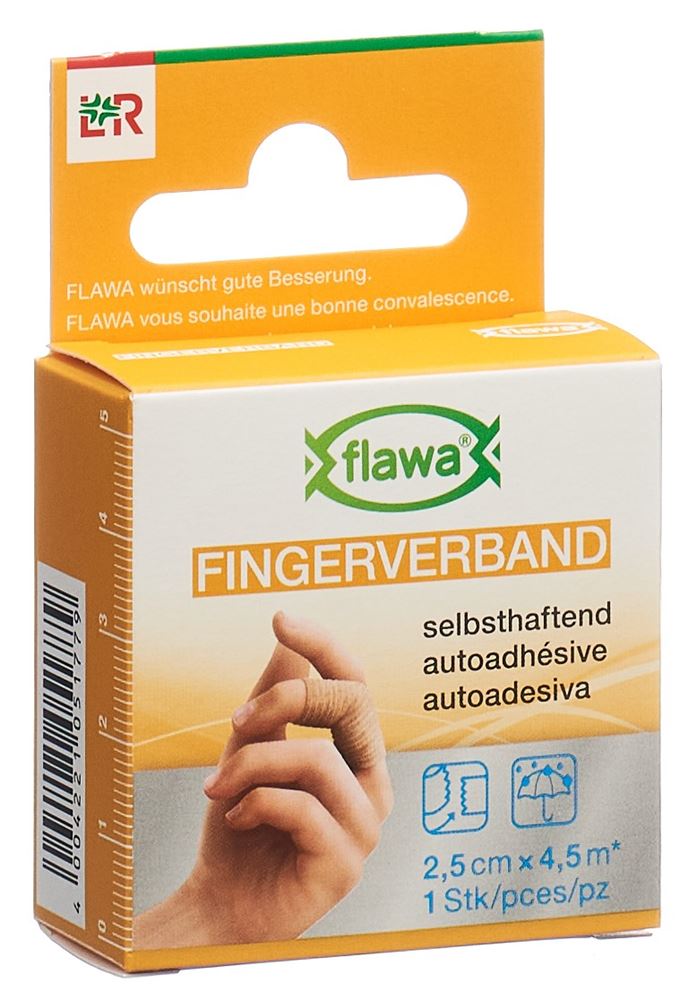 Flawa fascia per dita autoadesiva 2.5 cm x 4.5 m color carne