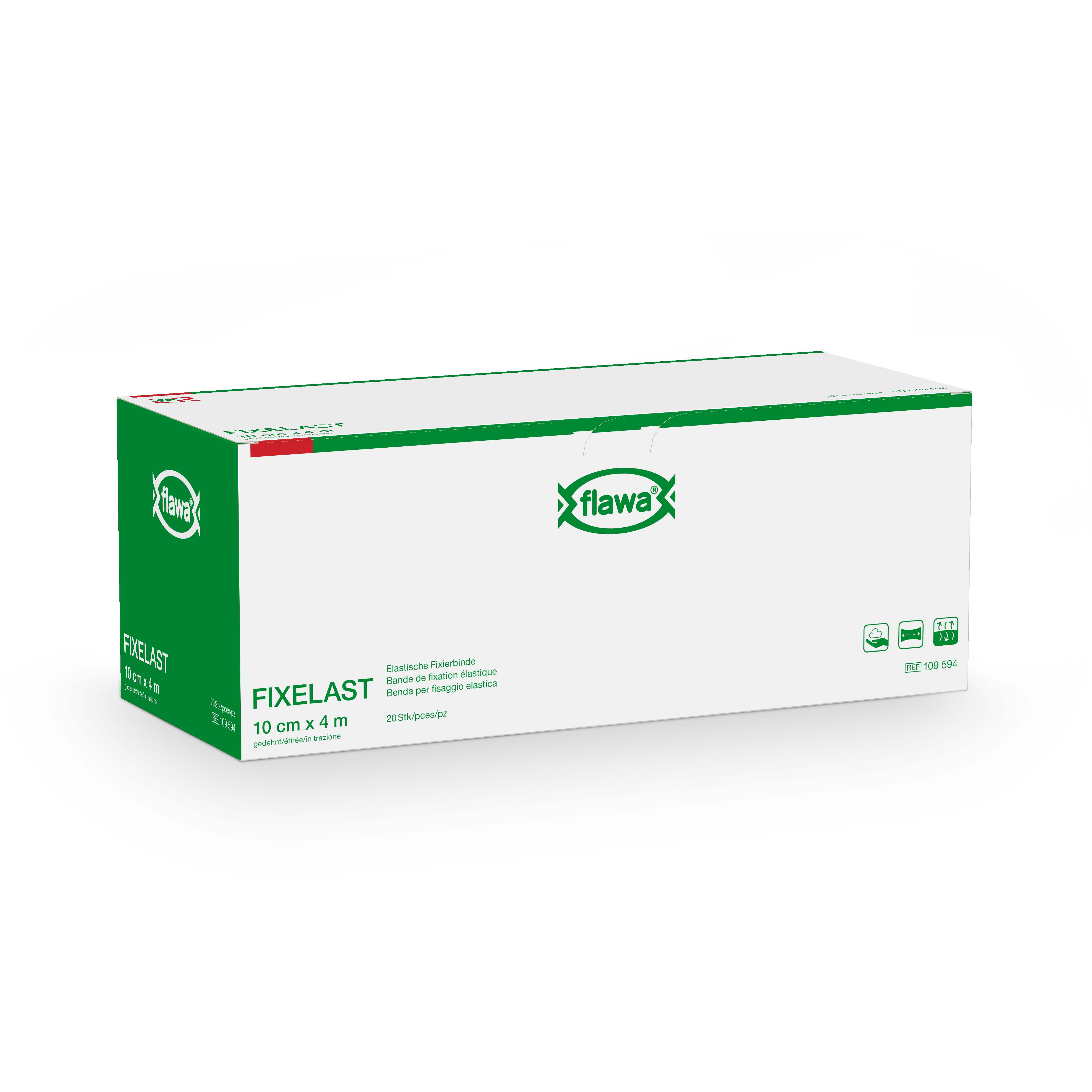 Image of Flawa Fixelast Fixierbinde 10cmx4m in Cellux 20 Stk