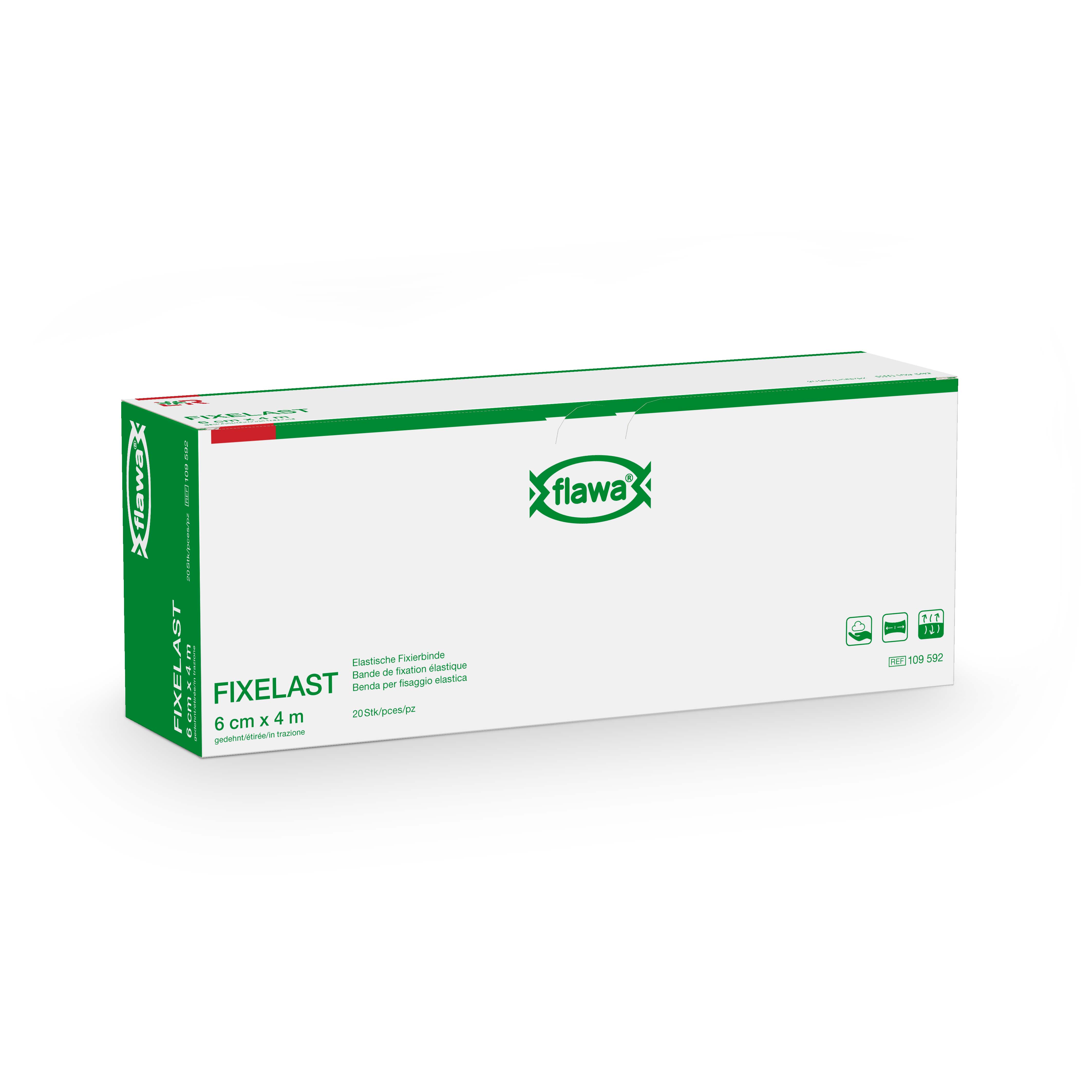 Image of Flawa Fixelast Fixierbinde 6cmx4m in Cellux 20 Stk