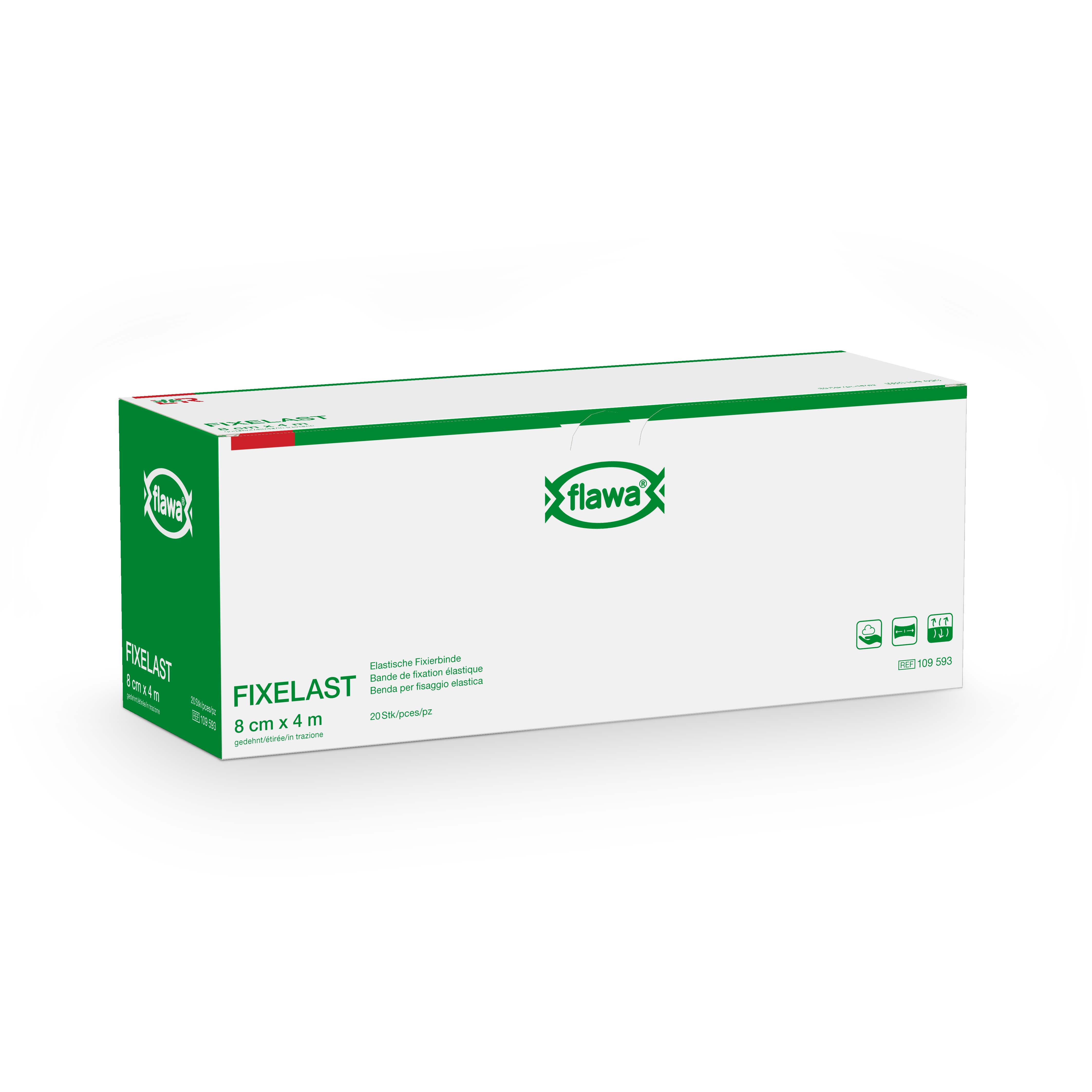 Image of Flawa Fixelast Fixierbinde 8cmx4m in Cellux 20 Stk