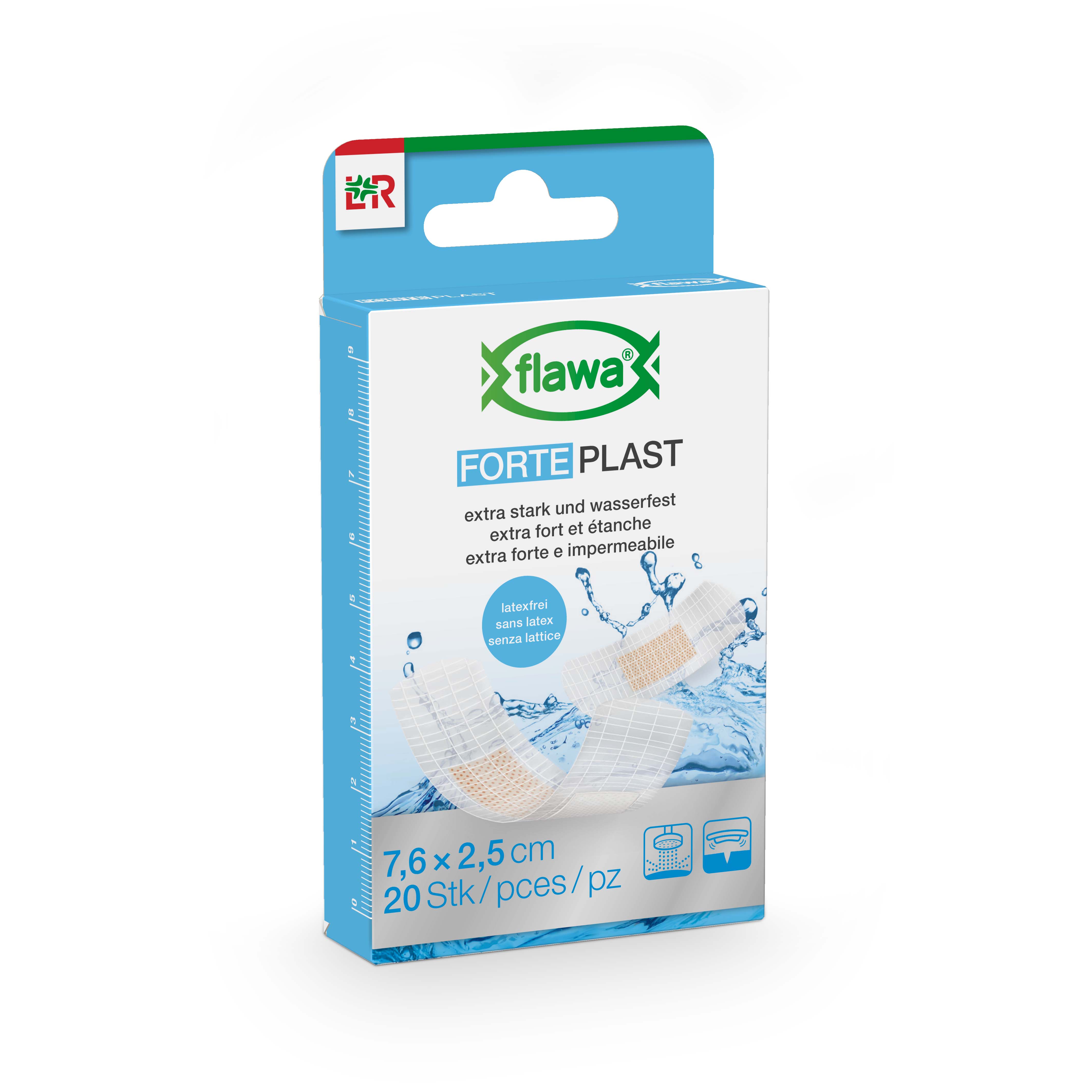 Image of Flawa Forte Plast 2.5x7.6cm transparent 20 Stk