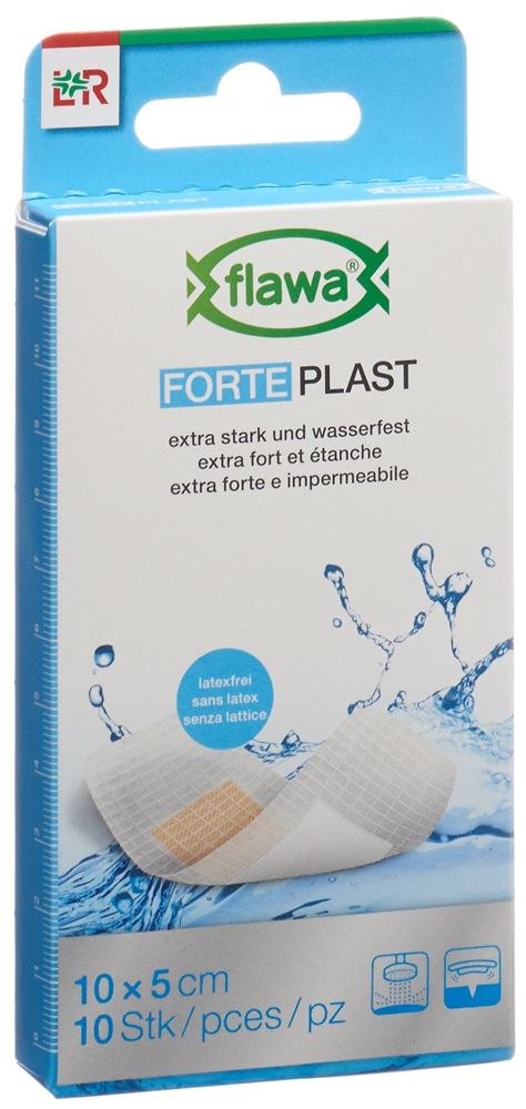 Image of Flawa Forte Plast Pflasterstrips 5x10cm 10 Stk