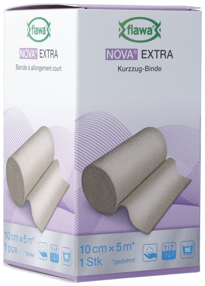 Flawa Nova Extra bande à extensibilié courte 10cmx5m chair