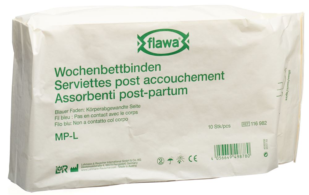 Image of Flawa Wochenbettbinden Mp-L Btl 10 Stk