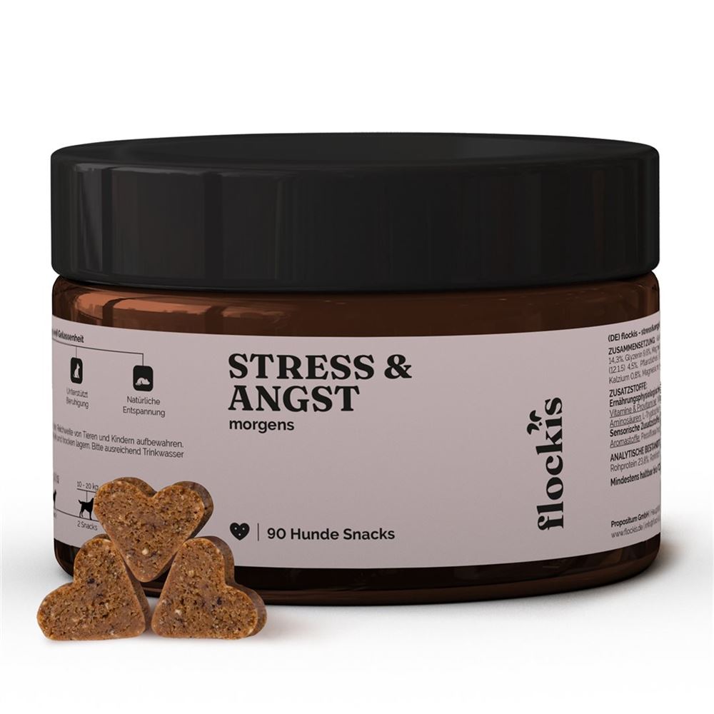 Image of Flockis Hundesnacks Kautabl Stress & Angst Ds 90 Stk