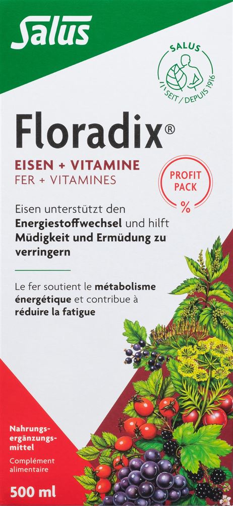 Floradix Ferro + vitamine Profit Pack flacone 500 ml