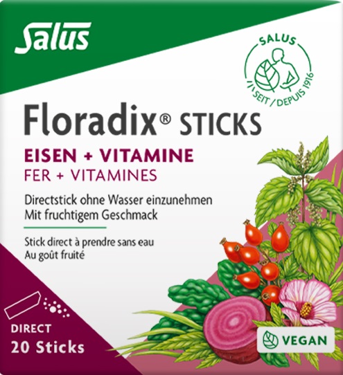 Floradix Ferro + vitamine stick 20 pezzi