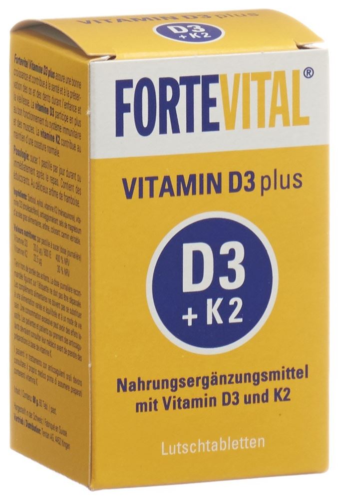 Image of Fortevital Vitamin D3 plus Lutschtabl Ds 60 g