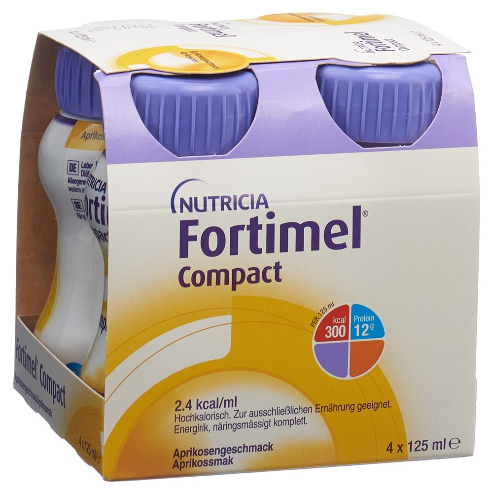 Image of Fortimel Compact Aprikose 4 Fl 125 ml