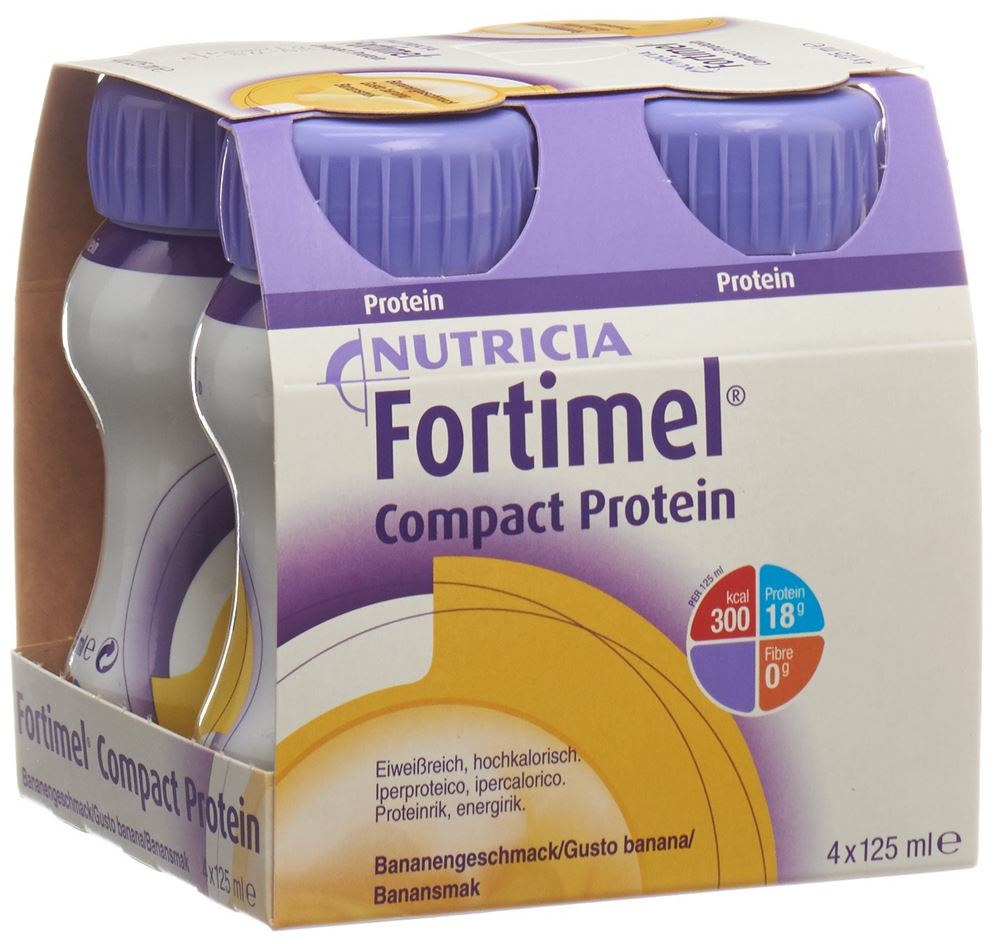 Image of Fortimel Compact Protein Banane 4 Fl 125 ml