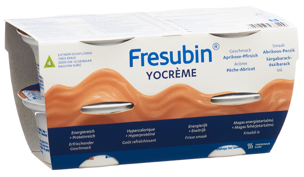 Fresubin YOcrème abricot-pêche 4 x 125 g