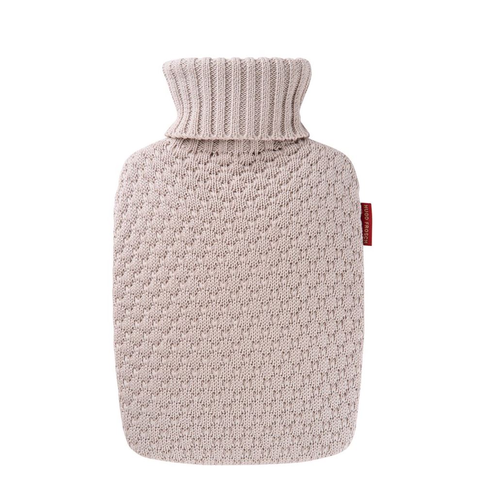 Frosch Wärmflasche PVC Plant 1.8l mit Strickbezug Bio Sand Btl