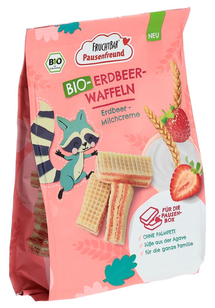 Image of Fruchtbar Erdbeer-Waffeln Bio Erdbeere-Milchcreme Btl 100 g