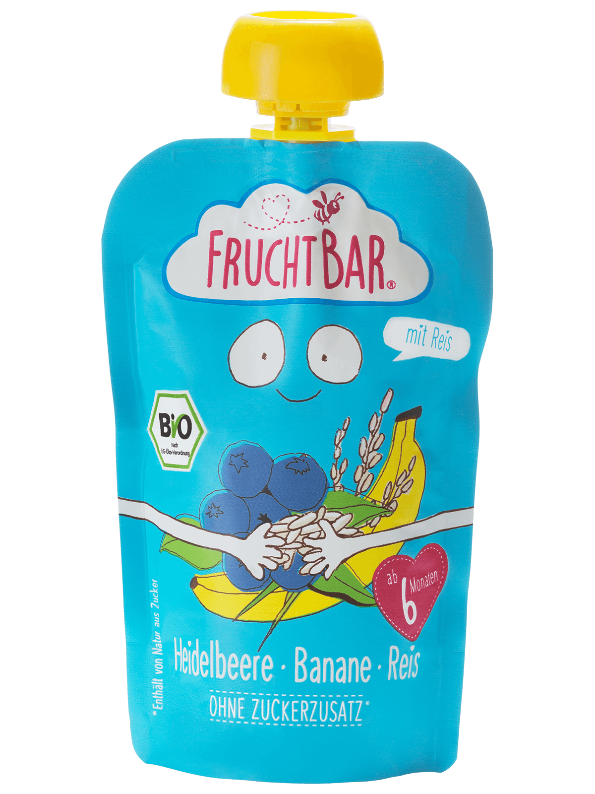 Image of Fruchtbar Fruchtpüree Bio Heidelbeere Banane Reis Btl 100 g