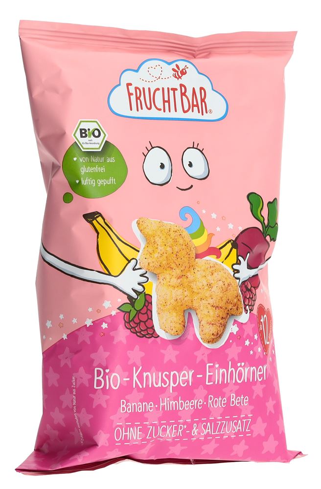 Image of Fruchtbar Knusper-Einhörner Bio Banane-Himbeere-Rote Bete Btl 30 g