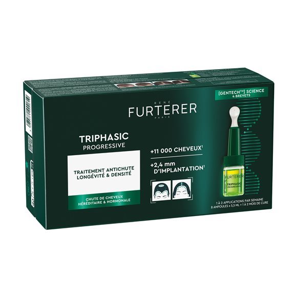 Furterer Triphasic Progressive Kur Gentech französisch/deutsch 8 x 5.5 ml