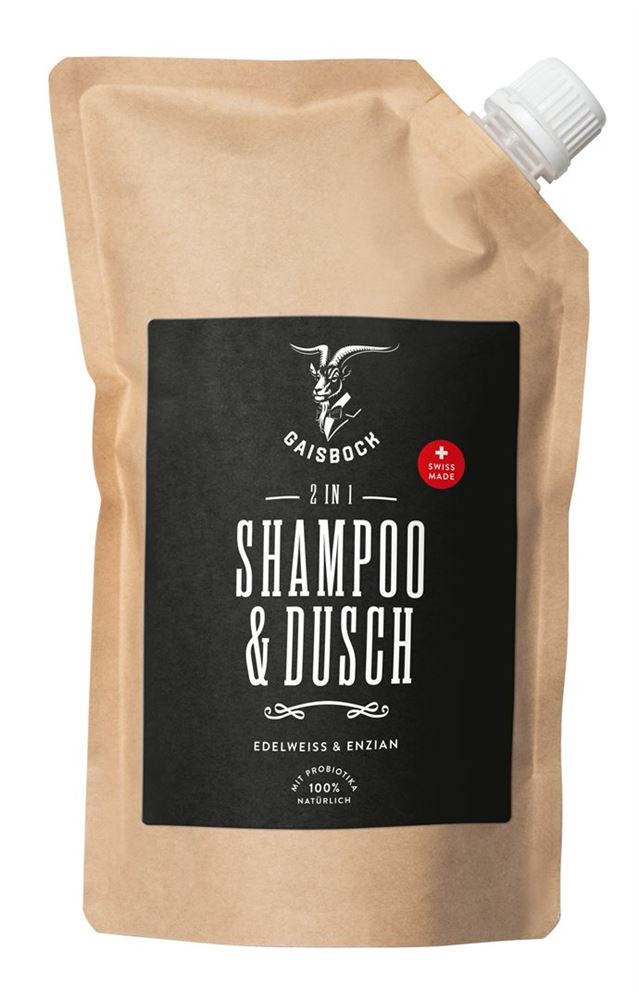 Gaisbock Shampooing & Douche Refill-Bag 500 ml