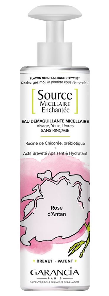 Garancia - Source Micellaire Enchantée Rose d'Antan, Eau Micellaire 4 en 1, 400 ml