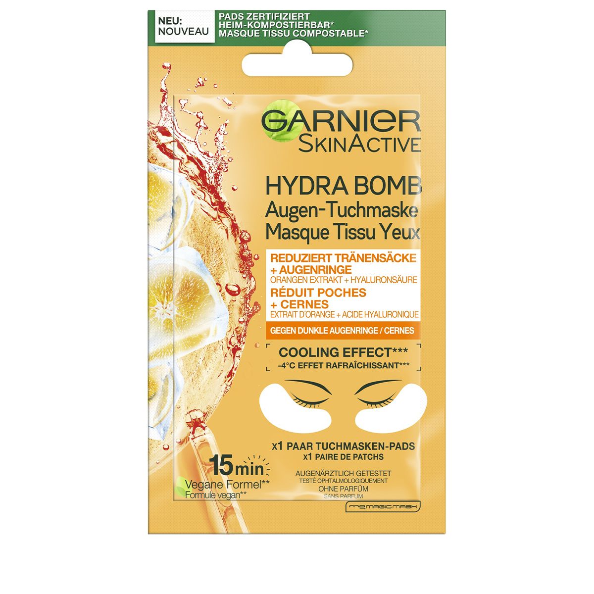 GARNIER Augen-Tuchmaske: product photo