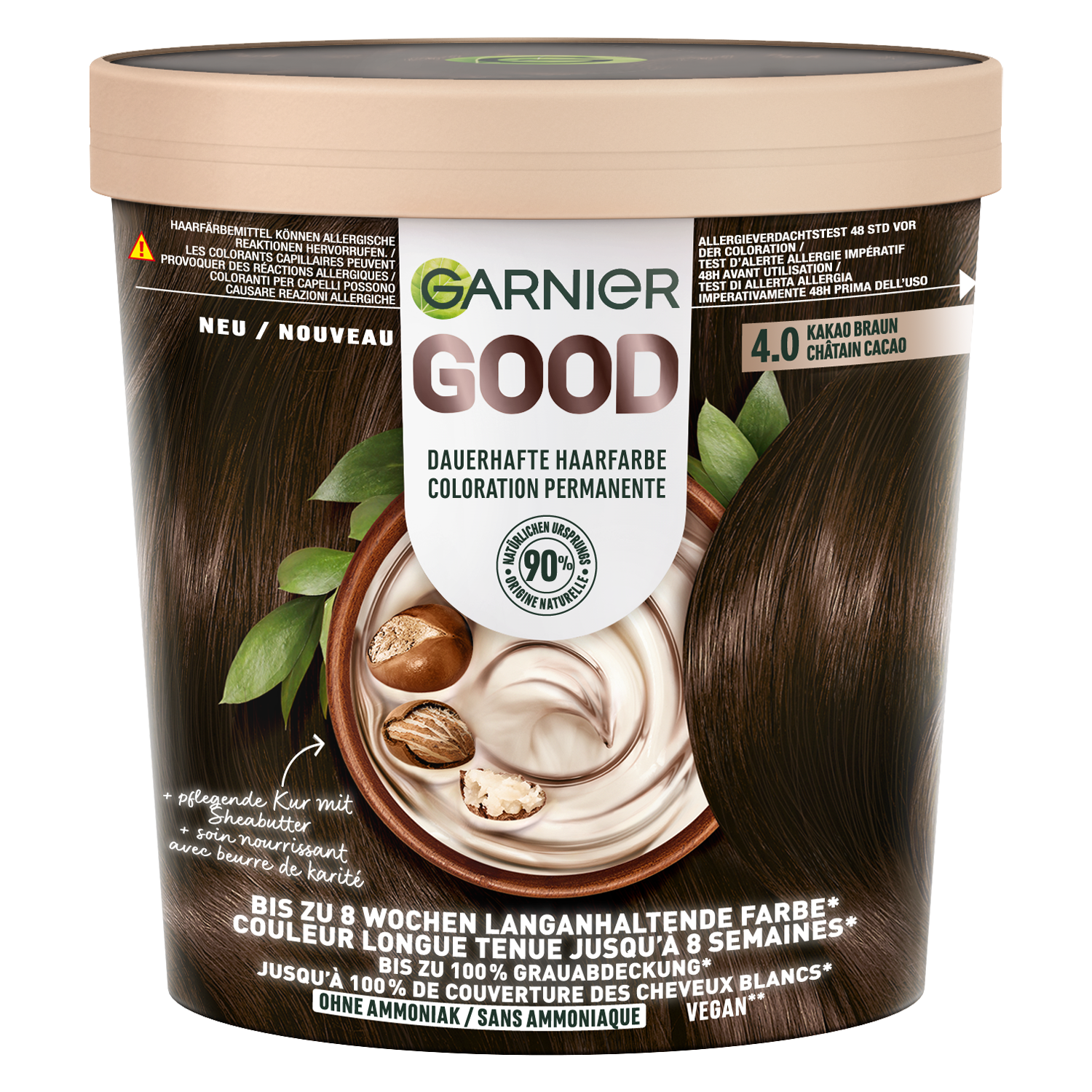Garnier Good Color permanent 4.0 Cacao Brown Tb