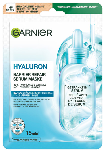 Garnier Hyaluron Barrier Repair Serum Maske 28 g