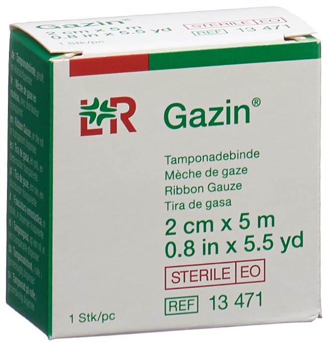 Gazin tamponi in banda 2 cm x 5 m sterile