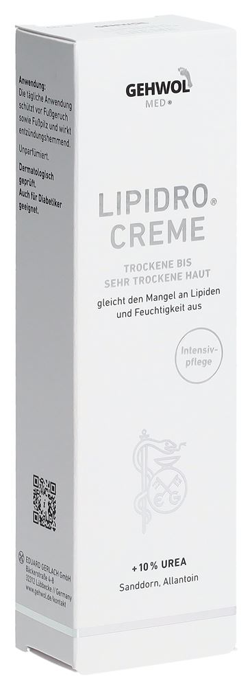 Gehwol MED Creme Lipidro mit 10% Urea Tb 75 ml
