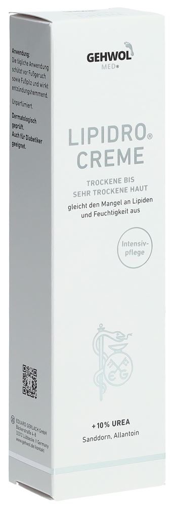 Gehwol MED Lipidro Creme mit 10% Urea Tb 125 ml