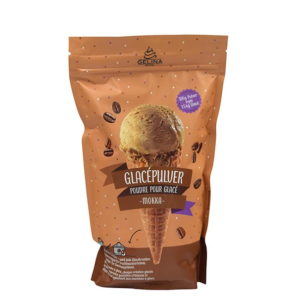 Gelina Royal Glacepulver Mocca 500 g