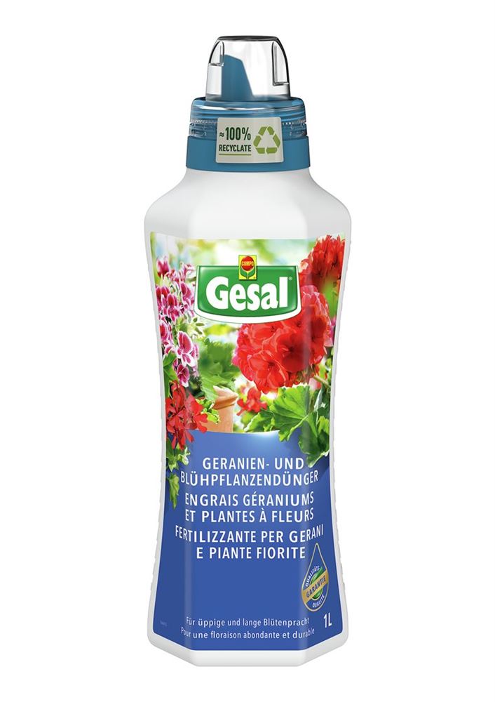 Gesal Concime per gerani e piante fiorite | 1 l