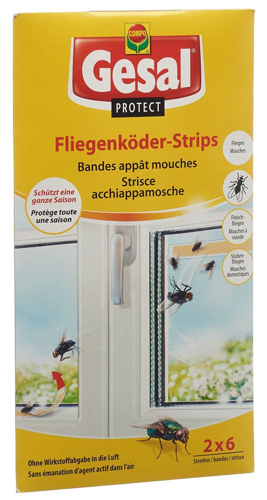 Image of Gesal Protect Fliegenköder-Strips 2 x 6 Stk