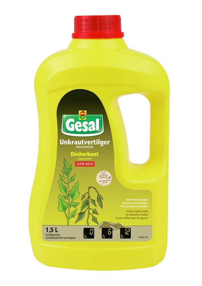 Gesal Unkrautvertilger Konzentrat Super-Rapid Fl 1500 ml
