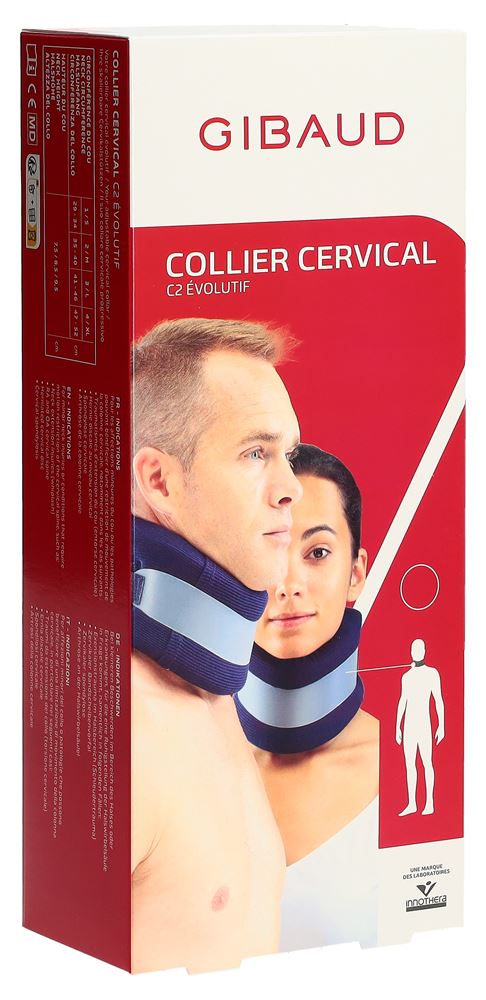 Gibaud Cervicalstütze C2 8.5cm Gr2 35-40cm verstärkt