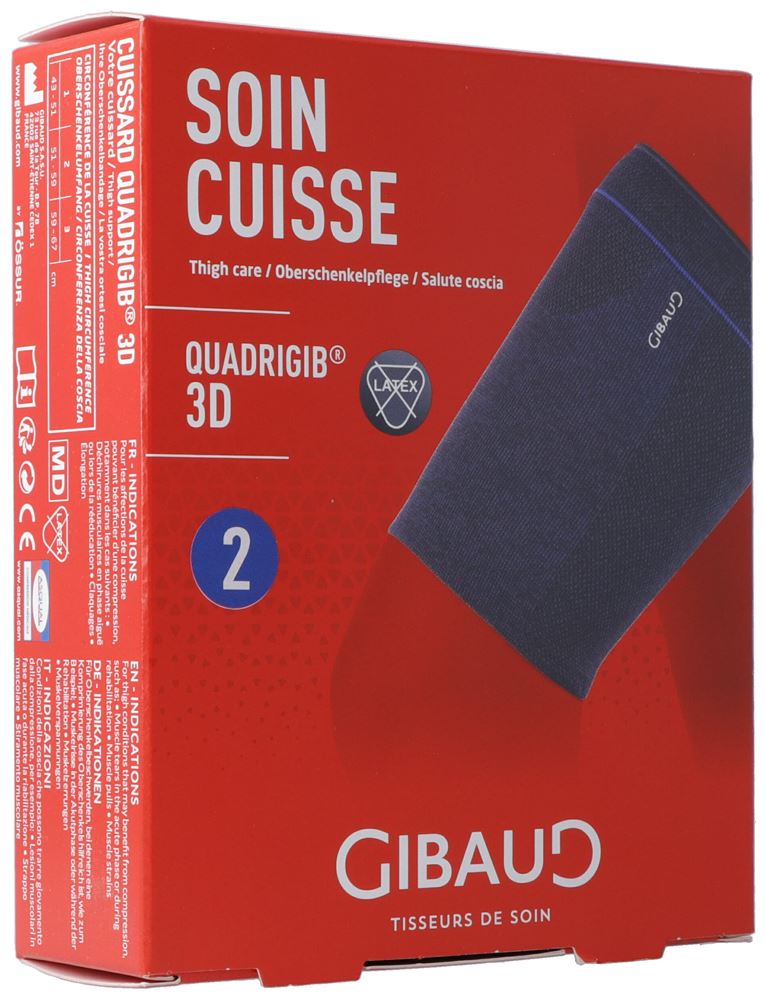 Image of Gibaud Quadrigib 3D Oberschenkelbandage Gr2 51-59cm