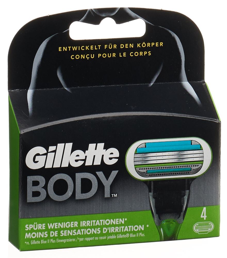 Image of Gillette Body Systermklingen 4 Stk