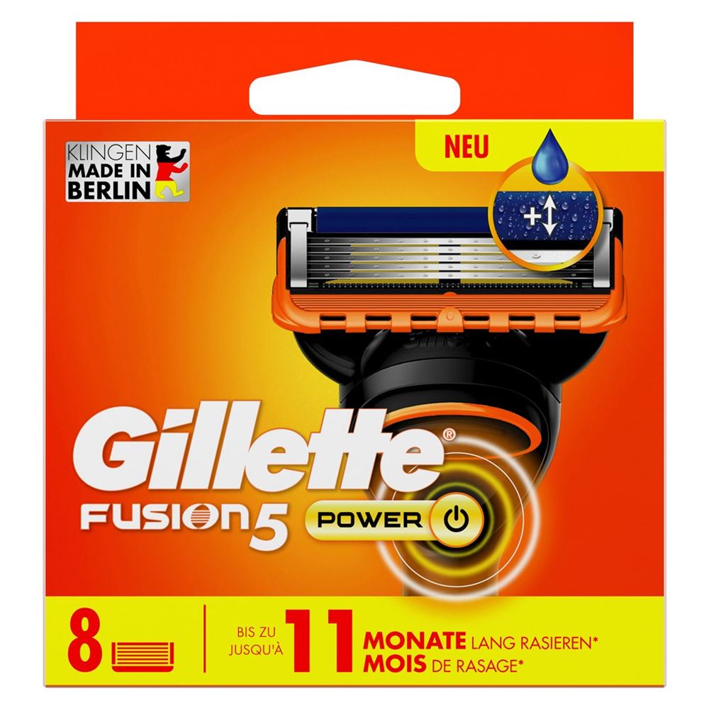 Image of Gillette Fusion5 Power Systemklingen 8 Stk
