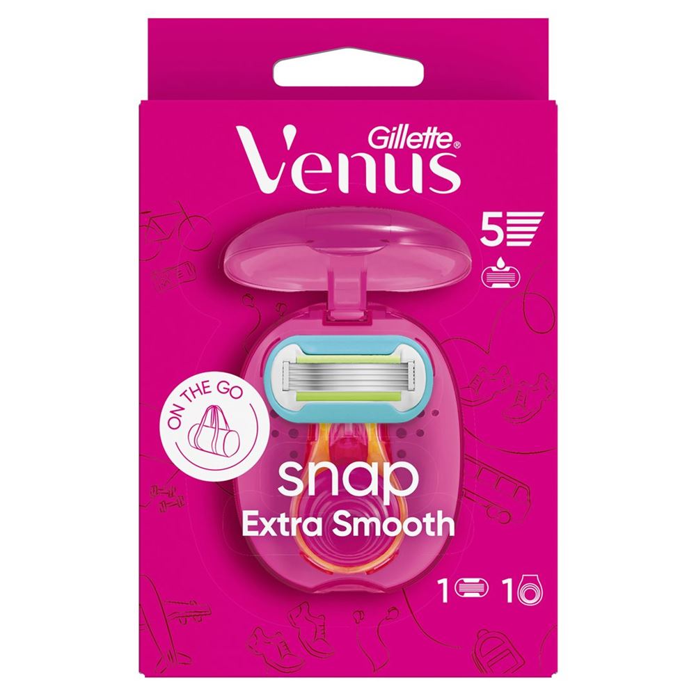 Image of Gillette Venus Extra Smooth Rasierapparat Snap mit 1 Klinge