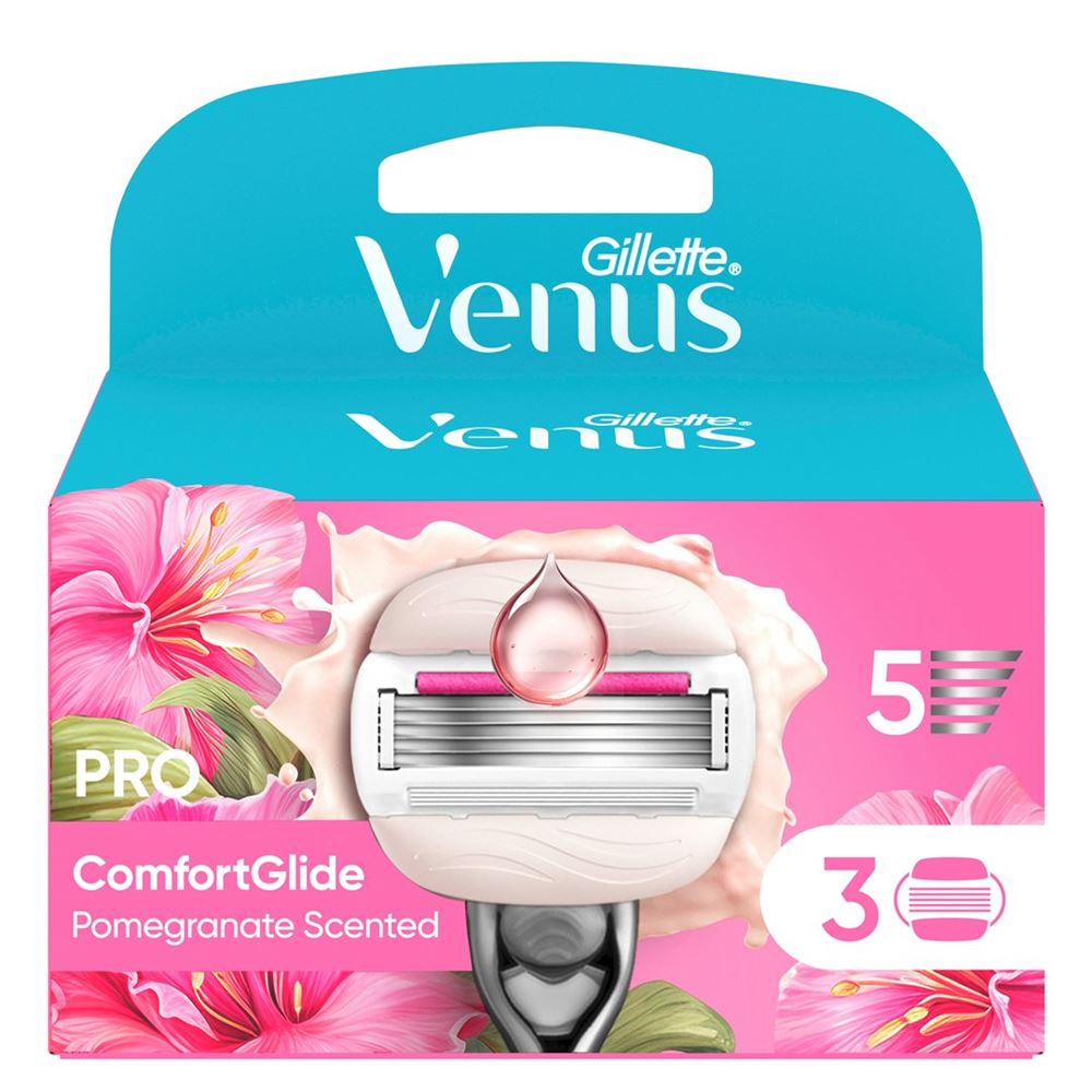 Image of Gillette Venus Pro Comfortglide Tropical Systemklingen 3 Stk