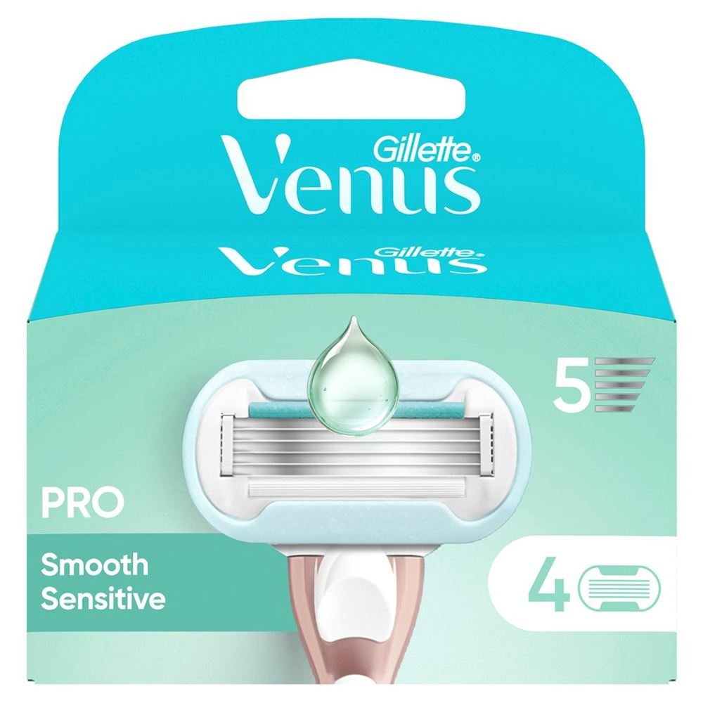 Image of Gillette Venus Pro Smooth Sensitive Systemklingen 4 Stk