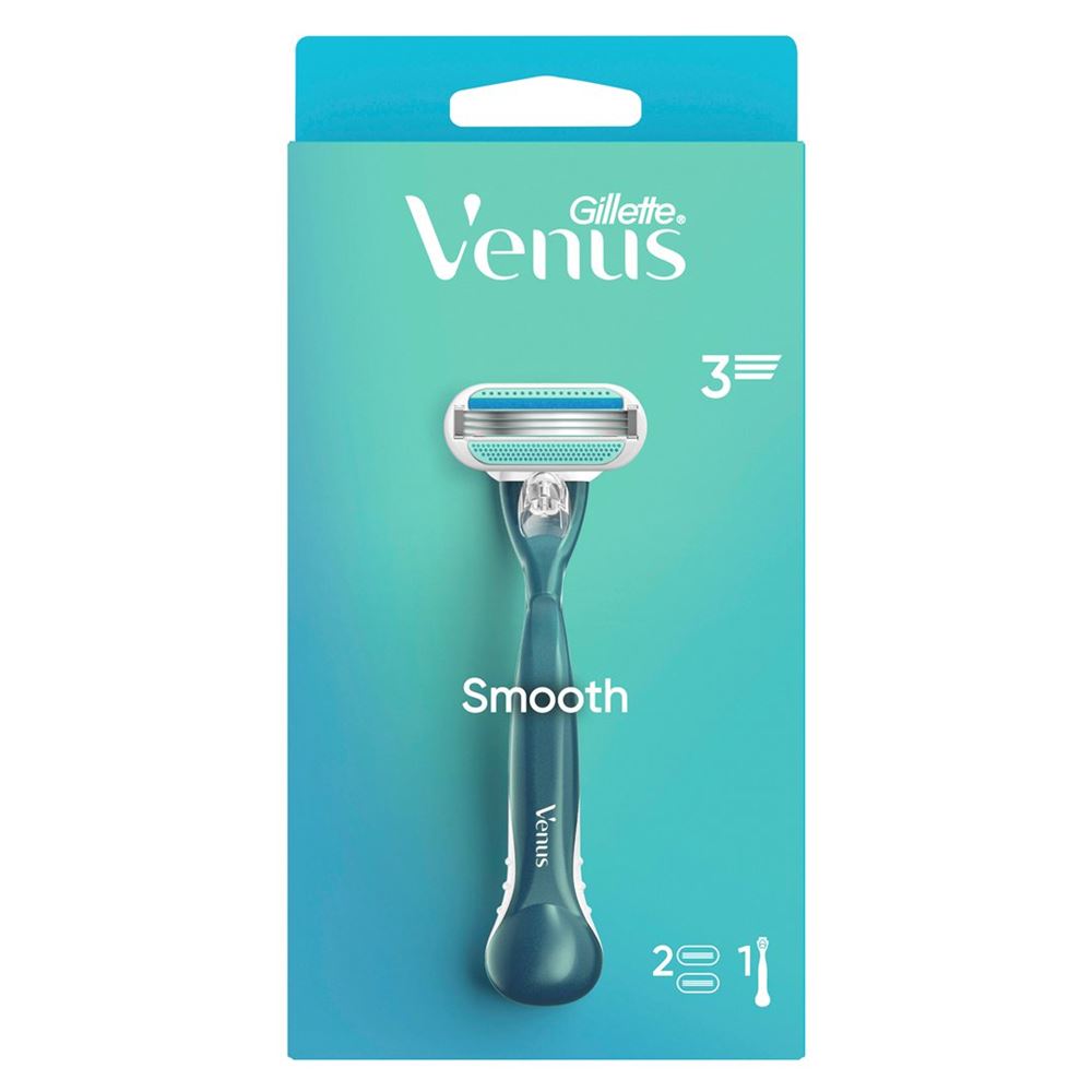 Image of Gillette Venus Smooth Rasierapparat mit 2 Klingen