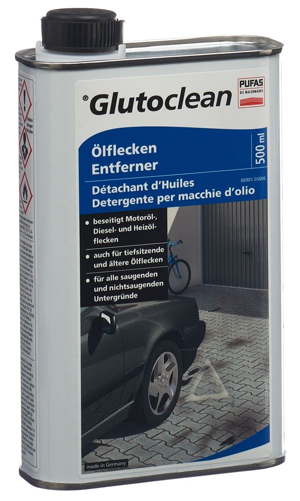 Glutoclean Détachant de taches d’huile fl 500 ml