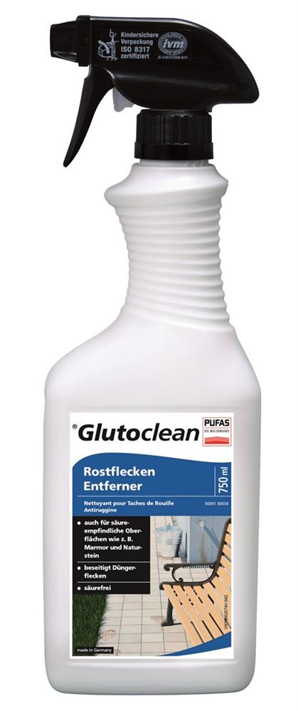 Glutoclean Nettoyant pour taches de rouille fl 750 ml
