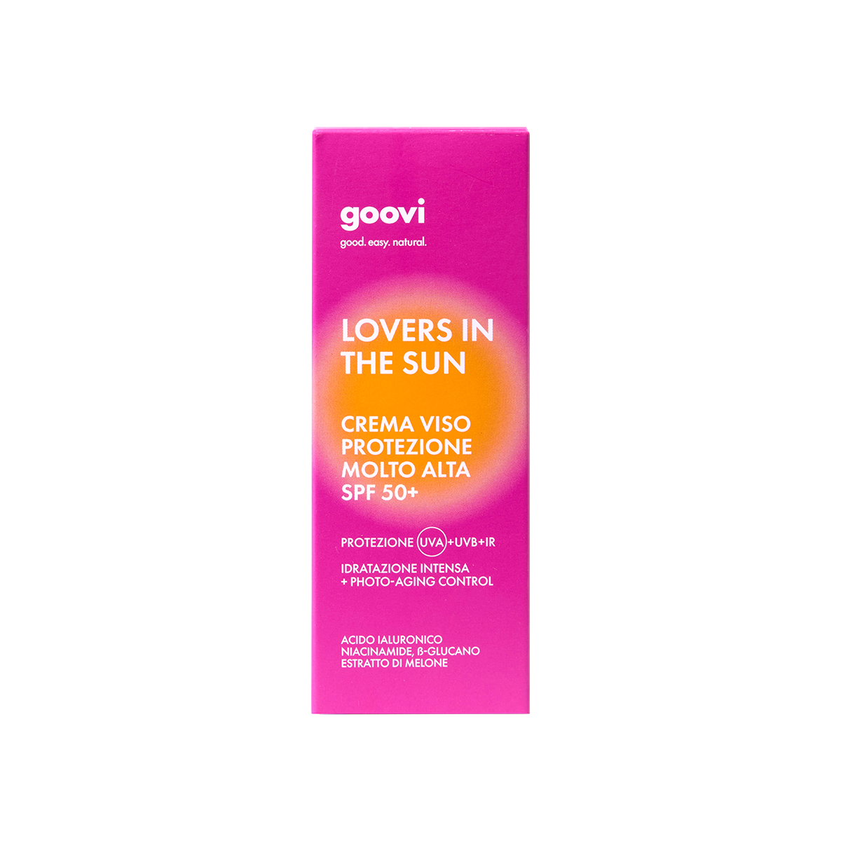 Goovi Lovers IN THE SUN crème solaire visage haute protection Spf50+ dist 50 ml