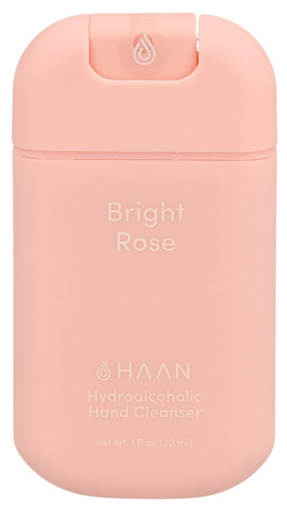 Haan Hand Sanitizer Bright Rose 30 ml Haan Gel Igienizzante per le Mani al Profumo di Rosa Vivace 30 ml