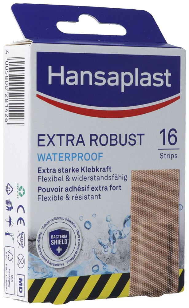 Hansaplast Extra Robust Strips 16 pce